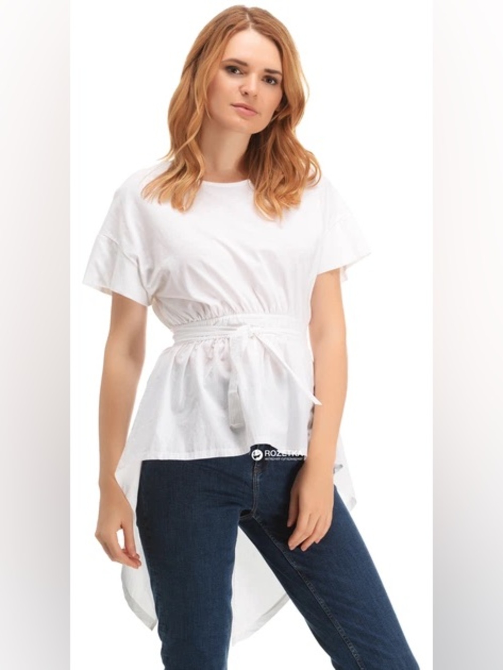 Zara mixed fabric with open back Tshirt